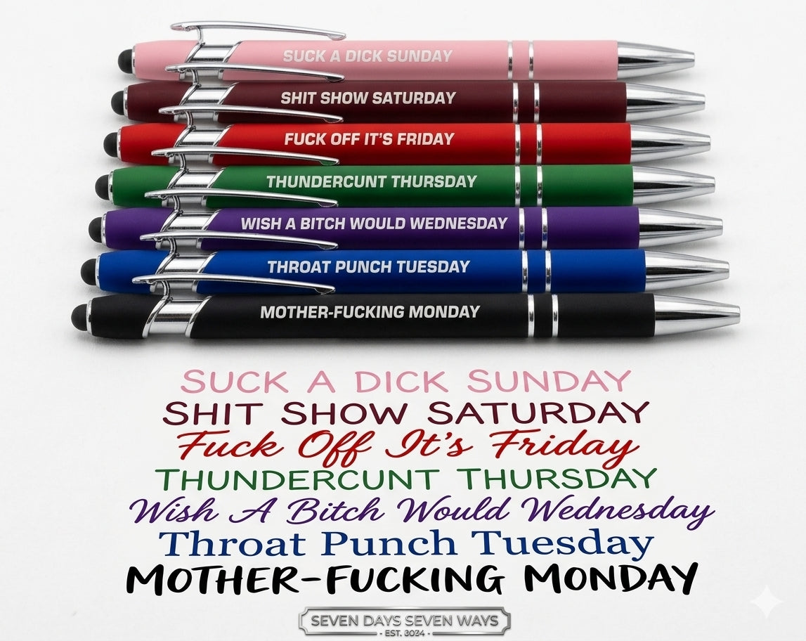 7-Day Swear Word Pens