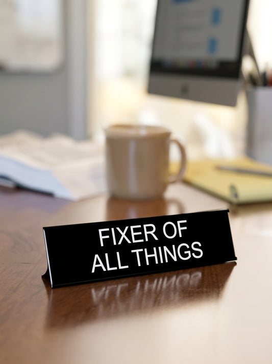 Funny Sarcastic Office Desk Signs
