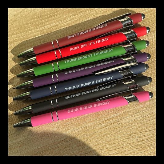 7-Day Swear Word Pens