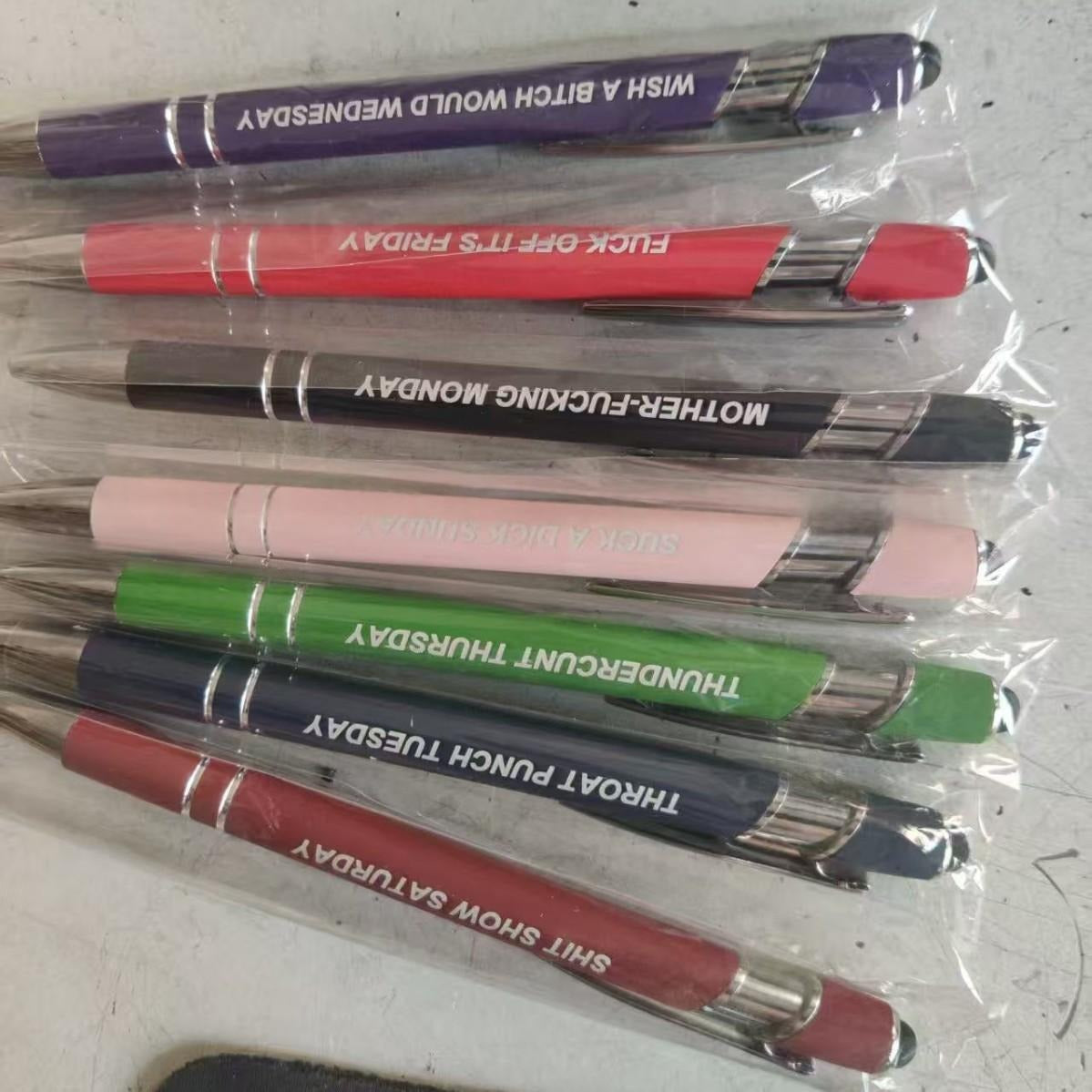 7-Day Swear Word Pens